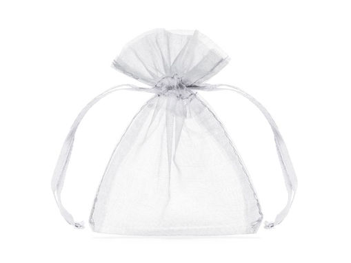 Picture of ORGANZA POUCHES WHITE 10CM